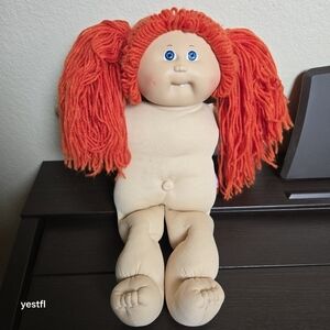 Coleco Cabbage Patch Kids Doll Single Top Tooth, carrot hair,blue eyes